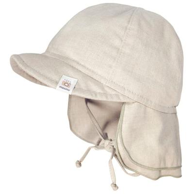 maximo - Baby's Schildmütze Futter Nackenschutz Bindeband - Hut Gr 47 cm beige Image
