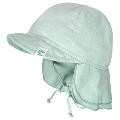 maximo - Baby's Schildmütze Futter Nackenschutz Bindeband - Hut Gr 47 cm grau Image
