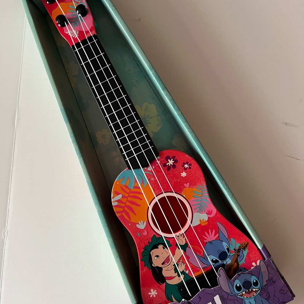 Disney Toys | Disney Stitch And Lilo Colorful Ukulele Musical Instrument | Color: Black/Red | Size: Osg
