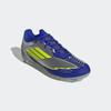 Fußballschuh ADIDAS PERFORMANCE "F50 LEAGUE MESSI FG/MG", Gr. 48, silber metallic, solar gelb, lucid blau, Synthetik, Textil, sportlich, Schuhe