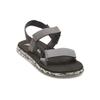 Sandale QUIKSILVER "Monkey Caged", Gr. 9(42), grau (grau 3), Obermaterial: Textil [Chemiefaser] / Außensohle: Gummi, Schuhe