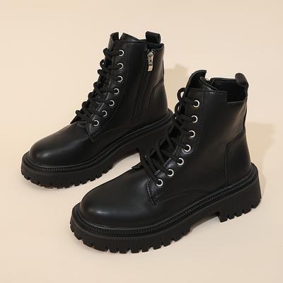 TEMU Fashionable Women's - Ankle Boots With Side Zippers For Added Height. Image