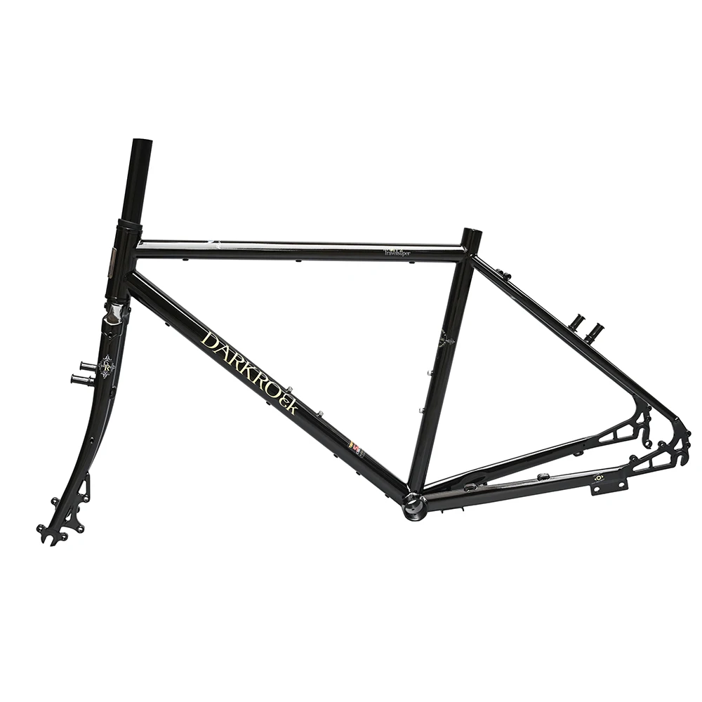 Reisen Rennrad Stahlrahmen Langstrecken Chrom-Molybdän Stahl Reisebike Stahlrahmen Drei Farben erhältlich Image