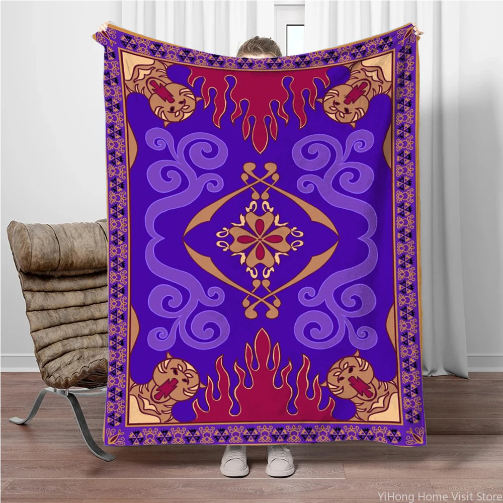 Aladdin 1992 Magic Disney Teppich-Überwurfdecke, Touristendecke, modische Sofadecken, Decken für Betten, Decke, Geschenk für Kinder und Erwachsene Image