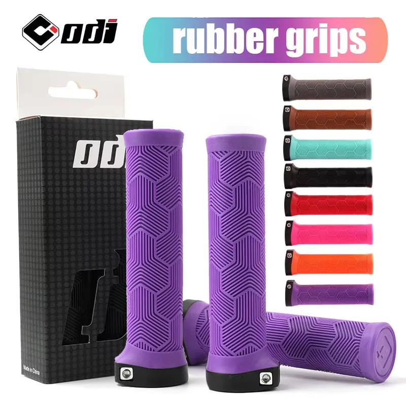 Odi Rubber Ergonomische Fahrradgriffe lila braun rosa orange schwarz 22 mm MTB-Lenkergriffe für Dirt Pit BMX Mountainbike-Griffe