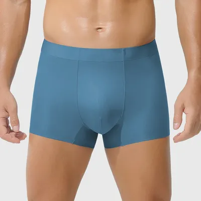 Herren-Unterwäsche, 100 Stück, Modal, doppelseitig, nahtlos, Boxershorts, Seide innen 0, Image