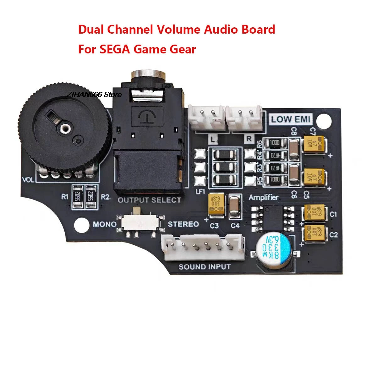 Hohe Qualität Dual Channel Volume Audio Board Für SEGA Game Gear GG Konsole Original Hohe Helligkeit IPS LCD Bildschirm Reparatur Image