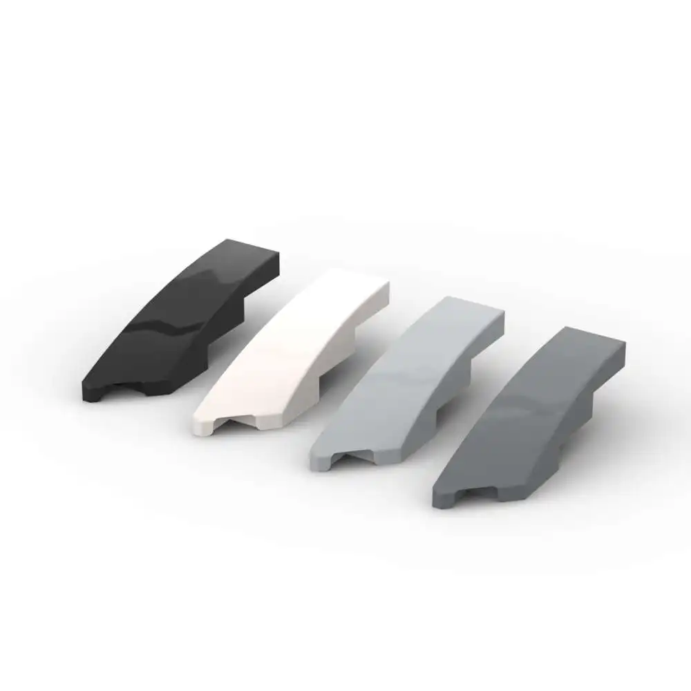 MOC 10PCS 5415 Keil Arc Panel 1x4 Links Bausteine Geformt Bord Teil Ziegel Partikel Montieren Spielzeug kinder Geburtstag Geschenke Image