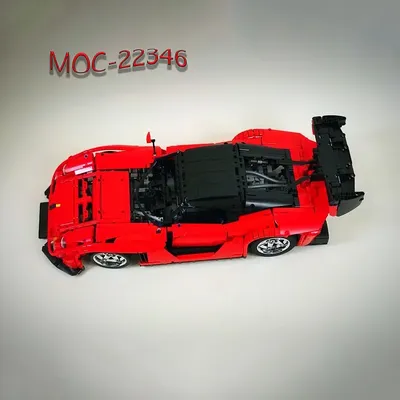 Neue MOC-22346 Supersport wagen 2351 pcs selbstsicher nde Baustein Modellbau Puzzle Geburtstag Image