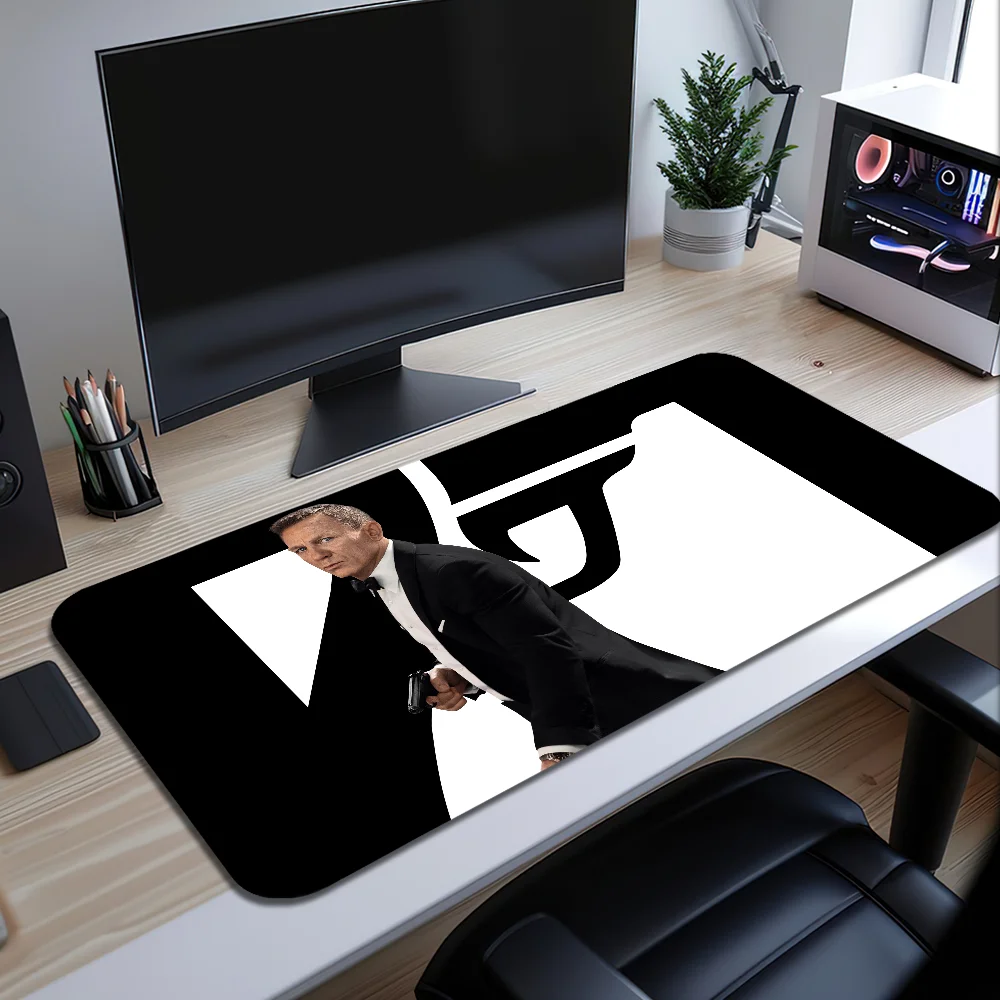 J-James B-Bond 007 für Computerspiele, große Tastatur, Büro, großes Mauspad, rutschfestes Gummi-PC-Mäuse Image