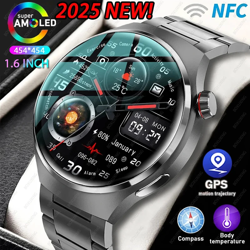 Für Huawei Uhr 4 Pro Smart Uhr Männer GPS Sport Tracker NFC 1,53 