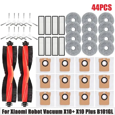 Für Xiaomi Roboter Vakuum X10 + / X10 Plus B101GL Teile Wichtigsten Seite Pinsel Hepa-Filter Mopp Tuch Staubbeutel ersatz Zubehör Image