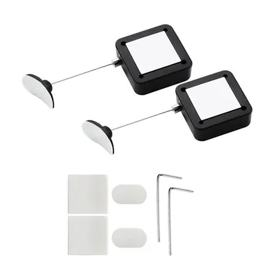 Retractable Remote Control Tethers, Remote Cable Lock , 6.6Ft /2M Remote Control Security Lock For TV And DVD 2 Pcs-Y41A