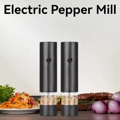 Electric grinder Simple Automatic bottle usb charging pepper grinder salt grinder gravity aluminum