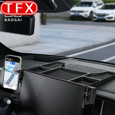For BYD Leopard 5 2023 2024 Car Dedicated Mobile Phone Holder Central Control Screen Rear Storage