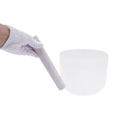 White Crystal Singing Bowl Solar Plexus Chakra 8 Helps Meditate BRAND NEW