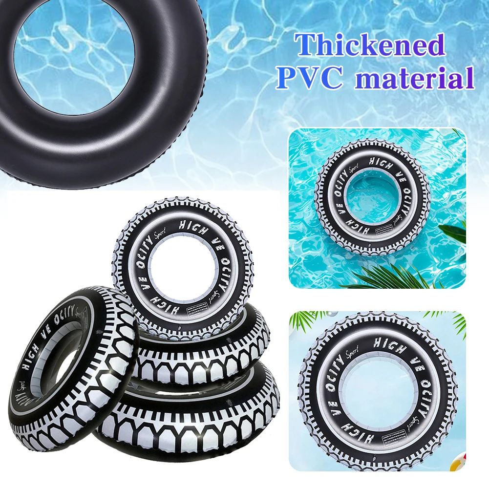 Anneau de natation gonflable, motif de pneu, flotteurs de piscine, Tube de bain d'été, matelas pneumatique, anneau flottant pour piscine de bébé, jeu d'eau, divertissement
