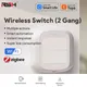 Tuya Smart WiFi/Zigbee Interruttore Interruttore a pulsante 2 Gang 6 scene Wireless Smart Home, Casa Intelligente Telecomando Automazione Scenario Interruttore