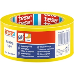 tesa Bodenmarkierungsband tesa Professional Gelb 50 mm (B) x 33 m (L) PVC (Polyvinylchlorid) 60760 Image