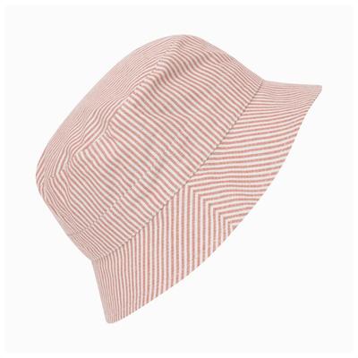 Huttelihut - Kid's Bucket Hat Woven Stripe - Hut Gr 48 cm - 0-12 Months weiß/rosa Image