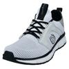Sneaker BUGATTI, Herren, Gr. 41, weiß, Textil, sportlich, Schuhe, Schnürschuh, Halbschuh, Freizeitschuh, Kontrastbesatz an der Ferse