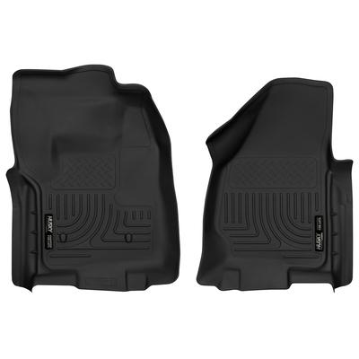 Husky Liners Floor Mats Made of Rubberized/Thermoplastic Black Molded Liner X-act Contour Series, Front Row, 52761