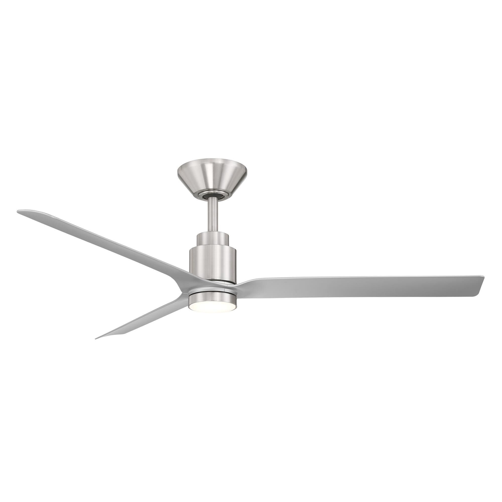 Modern Forms Smooth 52 Inch Ceiling Fan with Light Kit - FR-W2502-52L-BN/SL