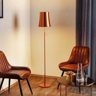 Foscarini Design Stehlampe Birdie LED Lettura, dimmbar, kupfer, für Wohn- / Esszimmer, Kunststoff, Design, Stehlampe Image