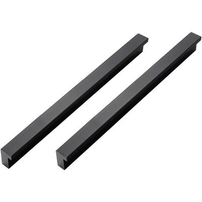 Ccykxa - Schwarze Qrity 2er-Pack Schrankgriffe Schrankgriffe aus Aluminiumlegierung für Möbel, Image