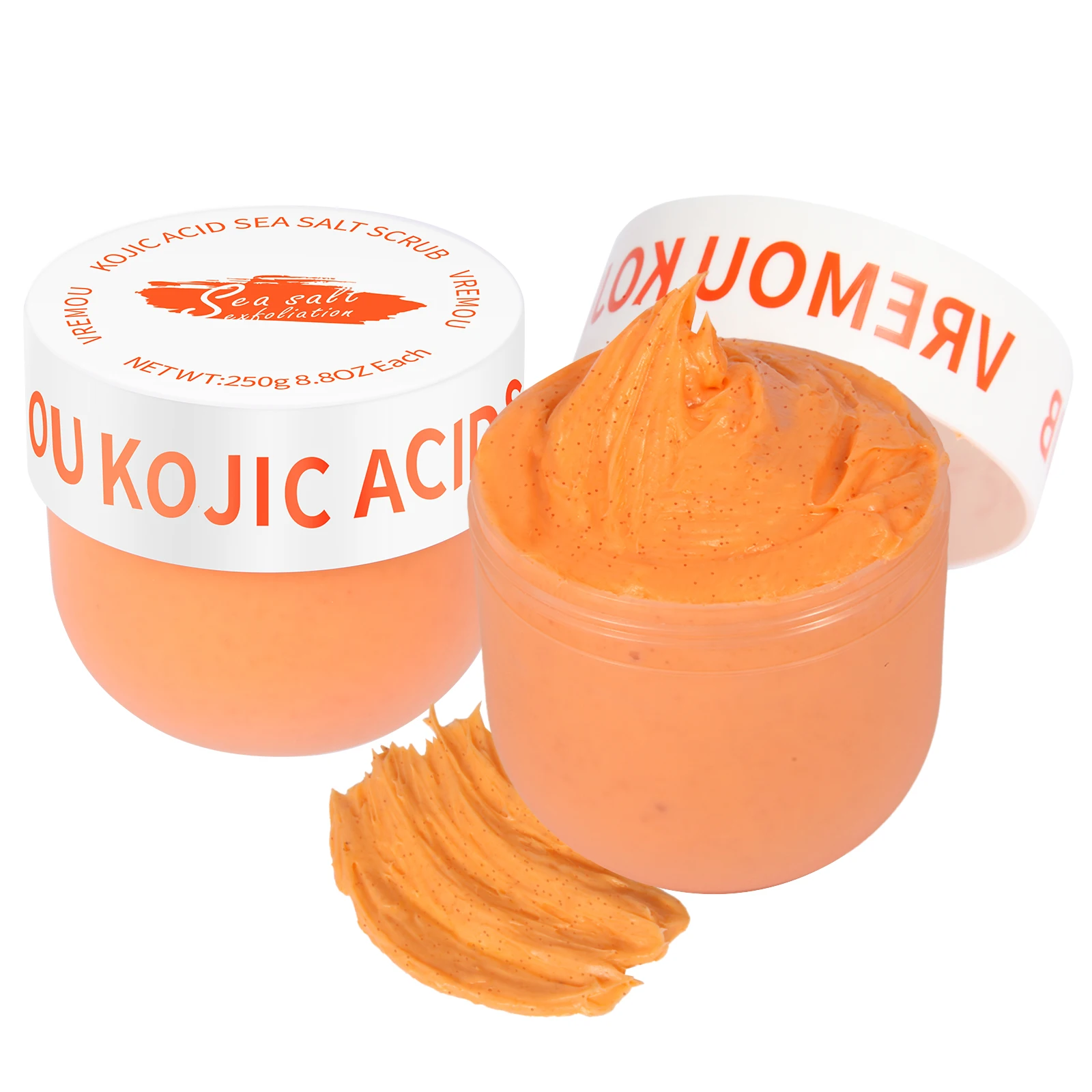 Kojic Acid Body Scrub Softens Keratin And Improves Rough Skin, While Fragrant Body Shea Fruit Scrub Makes Skin Soft And Smooth