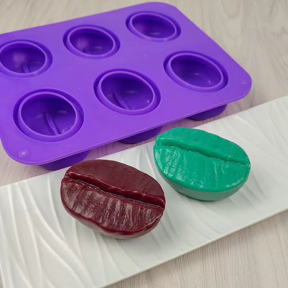 6-Loch handgemachte Seife Silikonform verschiedene Aromatherapie Kerzenformen DIY handgemachte Backen Kuchen Schokolade Eisform Image