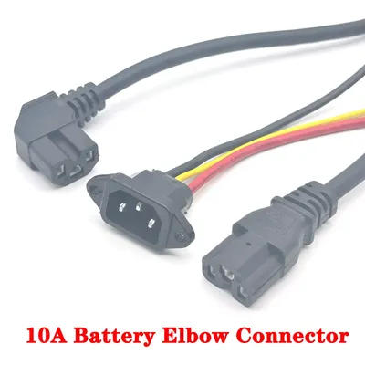 Lithium-Li-Ionen-Batterie E-Bike-Balance Auto Ladestecker Steckdose Ladegerät Schnitts telle Kabel Draht Winkel Stecker gx12 t Typ Canon
