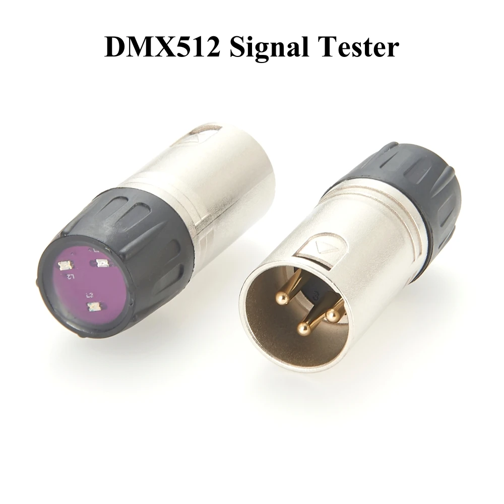 DMX512 Signal Tester XLR 3Pin DMX512 Kabel Tester DMX Signal Linie Fehler Test Werkzeug für Bühnen Beleuchtung Studio Beleuchtung Strahl lichter Image