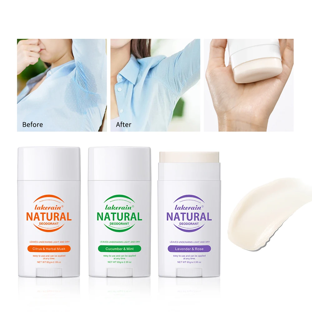 Fester Deodorant-Stick, fester Parfümbalsam, langlebiger, frischer Duft-Deodorant-Stick für Make-up für Frauen und Männer Image