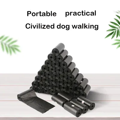 Dog Poop Bag Outdoor Cleaning Poop Bag Outdoor Clean Pets Supplies for Dog 15Bags/Roll Refill Garbage Bag Pet Supplies