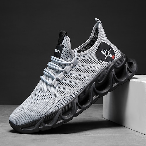 Herren Performance Sneaker, leichtes atmungsaktives Mesh in Elektroblau, sportliche Outdoor-Schuhe Image