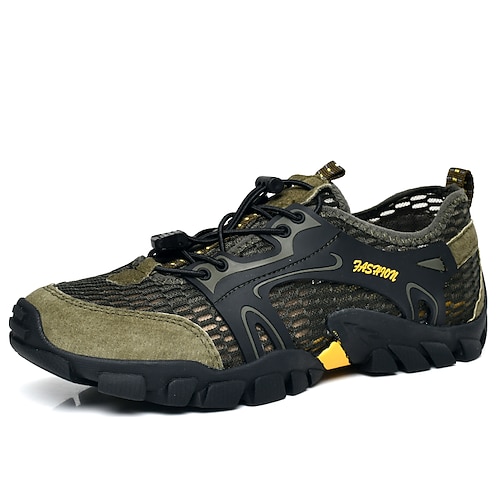 Herren Outdoor-Wanderschuhe, atmungsaktives Mesh mit strapazierfähiger Außensohle, bequemes Schuhwerk für Trail-Trekking Image