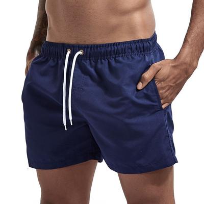 Men's Swim Shorts Swim Trunks Quick Dry Board Shorts Bathing Suit Breathable Drawstring With Pockets - Swimming Surfing Beach Water Sports Solid Colored Spring Summer