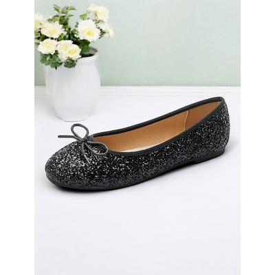 Classic Bow Ballet Flats for Women - Comfortable Round-Toe Slip-On Shoes for Office Everyday Wear