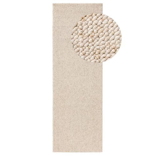 Tapis lavable crème 80x240