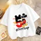 Mickey Mouse Baby Cotton T Shirt Disney Cartoon Boy Birthday Clothes Girl Tees Shirt Clothes Anime