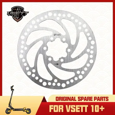 Original 145mm Disc Brake Rotor for VSETT 10+ 10 APEX DUALTRON KAABO Some Electric Scooter Stainless