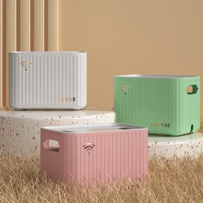 New Plug Board Storage Box Cable Wire Organizer Case Socket Wireless WiFi Router Bracelet Desktop