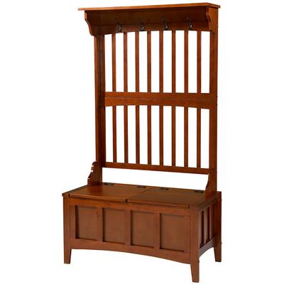 Linon 64In Walnut Coat Rack