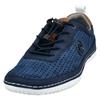 Slip-On Sneaker BUGATTI, Herren, Gr. 42, blau (blau used), Lederimitat, sportlich, Schuhe, Freizeitschuh, Halbschuh, Slipper mit Lochmuster, Topseller