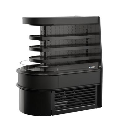 Structural Concepts FSE460R 50 3/4" Oasis Vertical Open Air Cooler w/ 4 Levels, 208-240v, Black