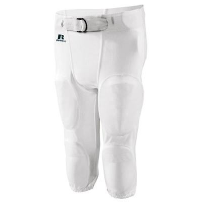 Russell Athletic F25PFP Practice Football Pant in White size XS | Polyester
