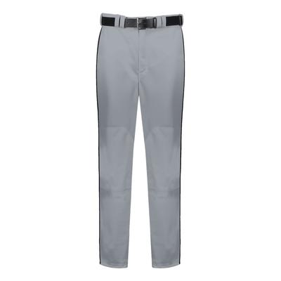 Russell Athletic R11LGM Piped Diamond Series Baseball Pant 2.0 in Gray/Black size Small