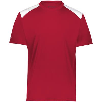 Holloway 223601 Youth Momentum Team Top in Scarlet/White size 2XS | Polyester