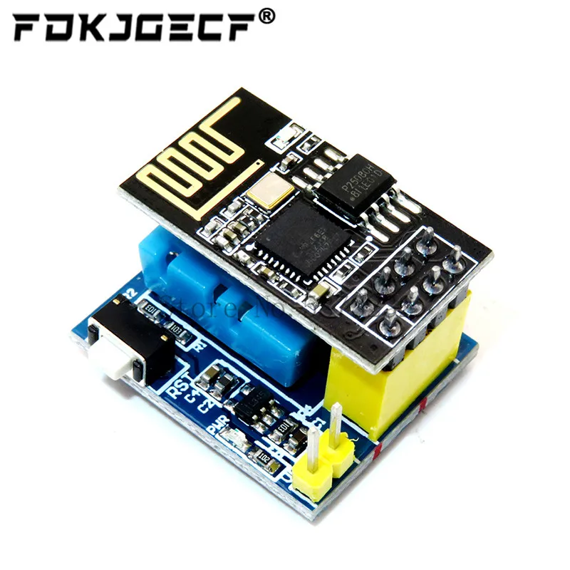 Esp8266 ESP-01 ESP-01S dht11 dht22 temperatur feuchtigkeit sensor modul esp8266 wifi nodemcu smart home iot Image
